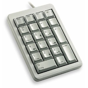 CHERRY G84-4700 Keypad - Cable Connectivity - USB Interface - German - Light Grey - 21 Key(s)