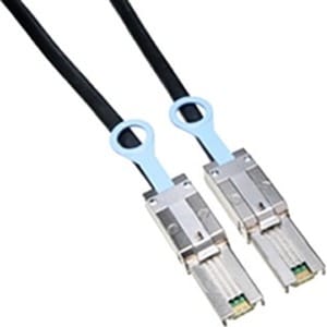 Dell 2 m SAS Data Transfer Cable for Storage Array - First End: 1 x SAS - Male - Second End: 1 x SAS - Male - Black, Silver