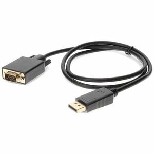 AddOn 3ft DisplayPort 1.2 Male to VGA Male Black Cable For Resolution Up to 1920x1200 (WUXGA) - 3 ft DisplayPort/VGA Video