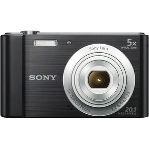 Sony DSC-W800 20.1 Megapixel Compact Camera - Black - 1/2.3" Super HAD CCD Sensor - 2.7"LCD - 5x Optical Zoom - 10x Digita