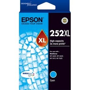 Epson DURABrite Ultra 252XL Original High Yield Inkjet Ink Cartridge - Cyan - 1 Pack - Inkjet - High Yield - 1 Pack