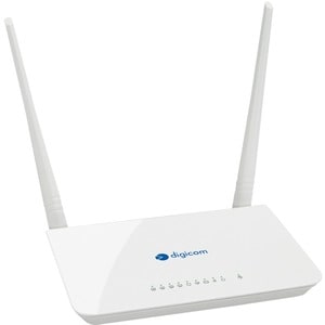 Modem/Router wireless Digicom RAW300C-T03 - Wi-Fi 4 - IEEE 802.11n - ADSL2+ - 2,40 GHz ISM band - 37,50 MB/s Velocità wire