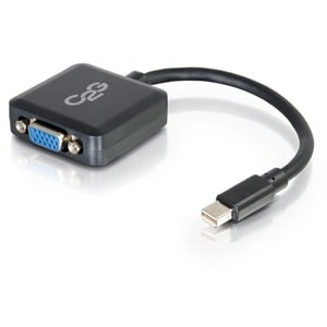 C2G Mini DisplayPort to VGA Adapter - 8in - Active - M/F - Mini DisplayPort/VGA for Notebook, Tablet, Monitor, Video Devic