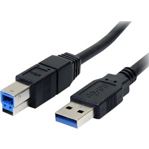 StarTech.com 3m Black SuperSpeed USB 3.0 Cable A to B - M/M - Connect your USB 3.0 devices over longer distances - USB 3.0