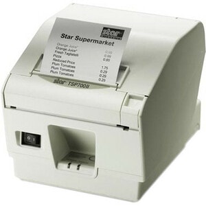 Star Micronics futurePRNT TSP743-24II Desktop Direct Thermal Printer - Colour - Label/Receipt Print - With Cutter - White 