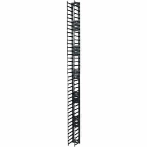 APC by Schneider Electric AR7580A Cable Organizer - Black - 2 Each Pack - TAA Compliant - Cable Pass-through - 42U Rack He