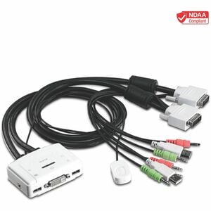 2-port DVI Audio KVM Switch