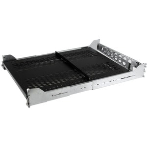 StarTech.com 2U Vented Sliding Rack Shelf w/ Cable Management Arm & 27.7 to 31.6in Adjustable Mounting Depth - 50lbs / 22.
