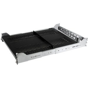 StarTech.com Ripiano Scorrevole Ventilato 2U con Sistema Gestione Cavi a Profondita Regolabile per Rack o Armadi -22.7 Kg 