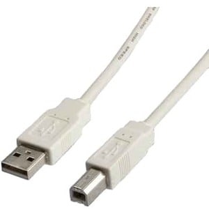 Cavo per trasferimento dati ITB Economy - 1,80 m USB - for Stampante - Estremità 2: 1 x USB 2.0 Type B - Male - Bianco