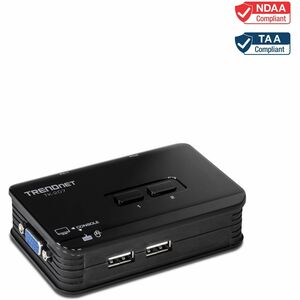 Boîtier de commutation KVM TRENDnet TK-207K - 2 Ordinateur(s) - VGA, SVGA - 2048 x 1536 - 2 x USB - 1 x VGA