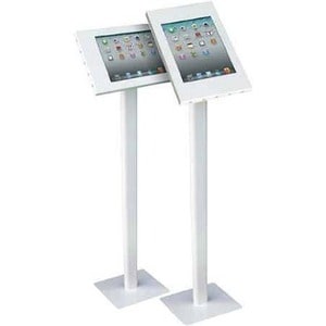 Suppporto per tablet PC ITB - 5 kg Capacità di carico - 110 cm Altezza x 26 cm Larghezza x 22 cm Profondità - Bianco