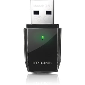 TP-Link Archer T2U IEEE 802.11ac Wi-Fi Adapter for Desktop Computer, Notebook - USB 2.0 - 600 Mbit/s - 2.40 GHz ISM - 5 GH
