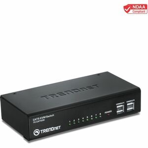 TRENDnet KVM Switchbox - 8 Computer(s) - 8 x Network (RJ-45) - PS/2 Port - USB - VGA