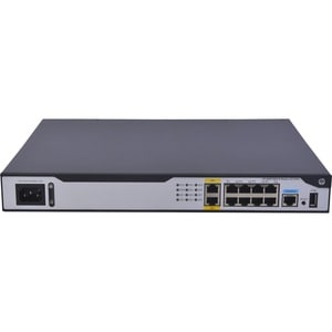 HPE MSR1003-8 AC Router Chassis - 10 Ports - 8 RJ-45 Port(s) - Management Port - 3 - 512 MB - Gigabit Ethernet - 19U - Rac