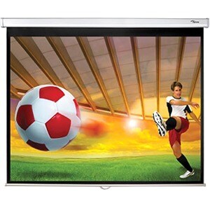 Optoma 213.4 cm (84") Manual Projection Screen - Front Projection - 4:3 - Matte White - 171 cm (67.3") x 128 cm (50.4") - 