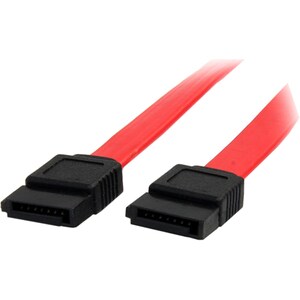 StarTech.com 6in SATA Serial ATA Cable - First End: 1 x 7-pin SATA - Male - Second End: 1 x 7-pin SATA - Male - Red