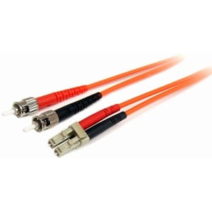 StarTech.com 1m Fiber Optic Cable - Multimode Duplex 62.5/125 - LSZH - LC/ST - OM1 - LC to ST Fiber Patch Cable - Cable fo
