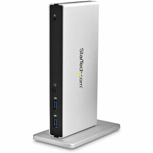 StarTech.com Dual-Monitor USB 3.0 Docking Station - DVI Outputs - Mac & Windows - DVI to VGA & DVI to HDMI Adapters Includ