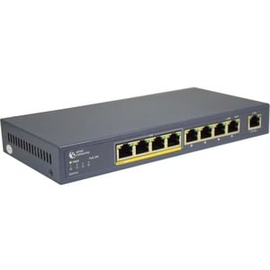 Amer 8+1 Port 10/100 Switch with 4 x PoE Ports and 5 x 10/100 - 9 Ports - Fast Ethernet - 10/100Base-TX - 2 Layer Supporte