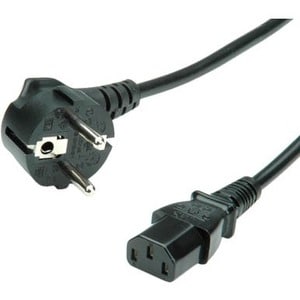 Cavo di alimentazione standard ITB - 1,80 m - Schuko / IEC 60320 C13 - 250 V AC / 2,50 A - Nero