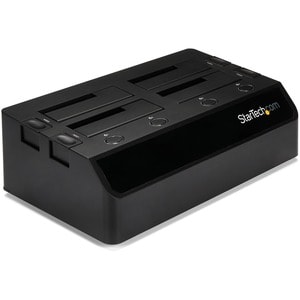 StarTech.com 4-Bay USB 3.0 to SATA Hard Drive Docking Station, 2.5/3.5" SATA III (6Gbps) SSD/HDD Dock, USB Hard Drive Bay,