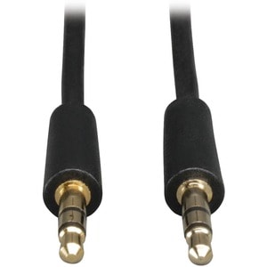 Eaton Tripp Lite Series 3.5mm Mini Stereo Audio Cable for Microphones, Speakers and Headphones (M/M), 1 ft. (0.31 m) - Min