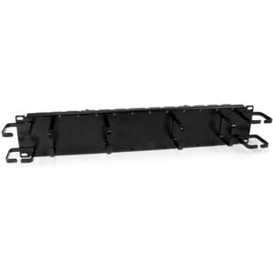 StarTech.com 2U Double-Sided Horizontal / Vertical Cable Management Panel with Finger Duct & D-Ring Hooks - Rack Cable Org