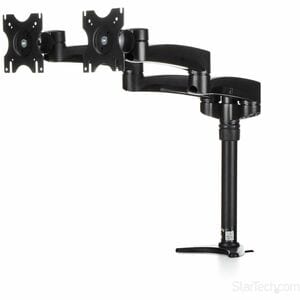 StarTech.com Dual Monitor Stand - Grommet or Desk Mount - Monitors up to 24â€ - VESA Monitor Stand - Double Monitor Arm -