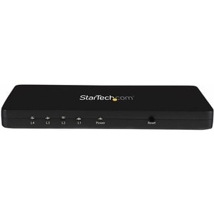 StarTech.com 4K HDMI Splitter - 4k 30Hz - 4 Port - Aluminum - Backward Compatible - HDMI Multi Port - HDMI Hub - Displays 