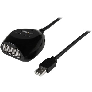 StarTech.com Cavo prolunga attivo USB HUB a 4 porte - Cavo Estensione amplificato USB 2.0 Maschio / Femmina da 15 m - 4 To