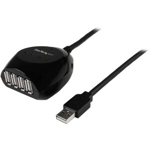 StarTech.com 15,2m (50 ft.) USB 2.0 Active Cable with 4 Port Hub - Long USB Cable with 4 port USB Hub - USB A (M) to 4x US