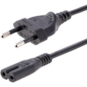 StarTech.com 1m Standard Laptop Power Cord - EU to IEC320 C7 Power Cable Lead - C7 EU Laptop Power Cord - Replacement Lapt