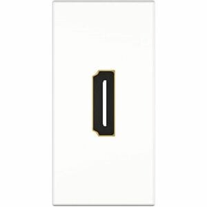 KINDERMANN Konnect flex 45 click Frontplatte - 1 x Gesamtzahl Buchse(n) - Plastik - Weiß - 1 x Geladene Buchse(n) - 1 x HD