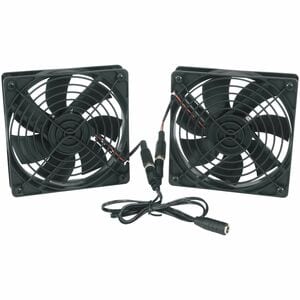 Middle Atlantic DC Fan Kit - 138 CFM - 1032.3 gal/min Maximum Airflow - Black - 2 pc(s)