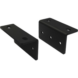 Vaddio Undermount Brackets - For 1/2 Rack Unit Devices - Black - For A/V Equipment - Rack-mountable - Black Powder Coat