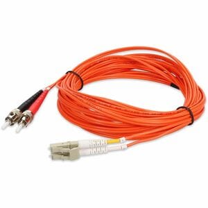 AddOn 2m LC (Male) to ST (Male) Orange OM1 Duplex Fiber OFNR (Riser-Rated) Patch Cable - 100% compatible and guaranteed to