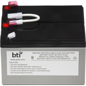 BTI Replacement Battery RBC109 for APC - UPS Battery - Lead Acid - Compatible with APC UPS BR1300LCD, BR1500LCD, BR1300LCD