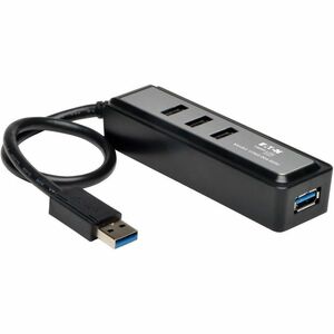 Tripp Lite by Eaton 4-Port Portable USB 3.x (5Gbps) Hub - USB - External - 4 USB 3.0 Port(s) with Built In Cable
