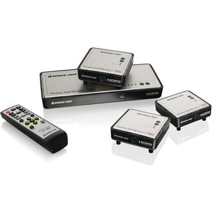 IOGEAR Long Range Wireless 5x2 HDMI Matrix PRO with 2 Additional Receivers - 1920 x 1080 - Full HD - 5 x 4 - TV - 4 x HDMI
