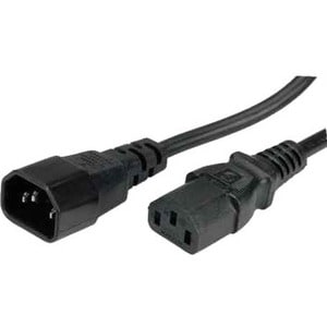 Cavo prolunga per alimentazione ITB - 1 m - IEC 60320 C13 / IEC 60320 C14 - 250 V AC / 10 A - Nero