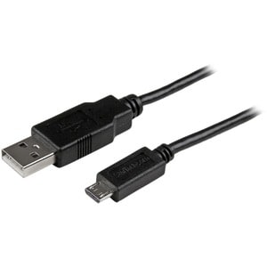 StarTech.com 15cm 6in Mobile Charge Sync USB to Slim Micro USB Cable for Phones & Tablets A to Micro B - M/M - Thin Micro 