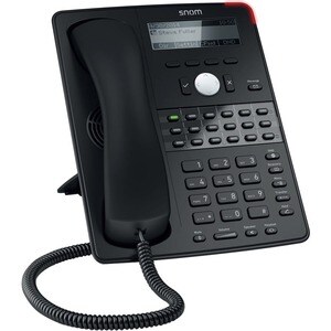 Snom D725 IP-Telefon - Schnurgebunden - Wandmontierbar - Schwarz - 12 x Gesamtleitung - VoIP - Anruferkennung - Freisprech