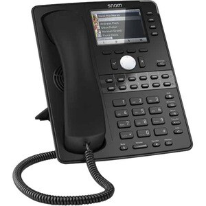 Snom D765 IP-Telefon - Schnurgebunden - Wandmontierbar - Schwarz - 12 x Gesamtleitung - VoIP - Anruferkennung - Freisprech
