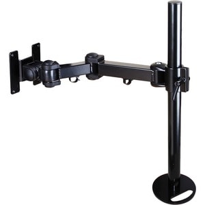 Neomounts Neomounts Pro Grommet Mount for Flat Panel Display - Black - Height Adjustable - 25.4 cm to 66 cm (26") Screen S