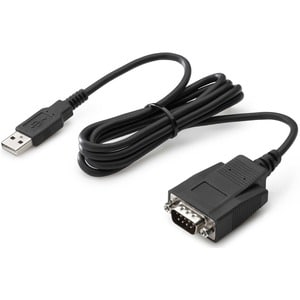 HP 1,20 m Seriell/USB Datentransferkabel - Cable for PC, Desktop-Computer - Schwarz