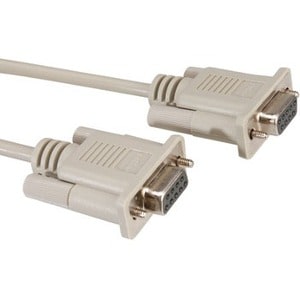 Cavo per trasferimento dati ITB - 3 m Seriale - for Modem - Estremità 2: 1 x 9-pin DB-9 Serial - Female - Grigio