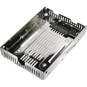 Icy Dock EZConvert Air Lite MB482SP-3B Drive Bay Adapter for 3.5" Internal - Chrome - 1 x Total Bay - 1 x 2.5" Bay - Steel