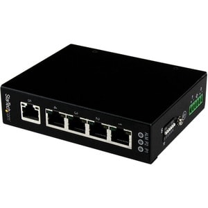 StarTech.com 5 Port Unmanaged Industrial Gigabit Ethernet Switch - DIN Rail / Wall-Mountable - Network up to 5 Ethernet de