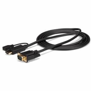 StarTech.com HDMI to VGA Cable - 10 ft / 3m - 1080p - 1920 x 1200 - Active HDMI Cable - Monitor Cable - Computer Cable - C
